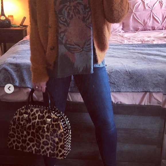 Leopard print rhinestone purse - Picture 7 of 7